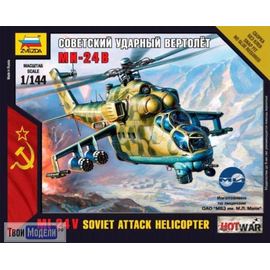 Склеиваемые модели  zvezda 7403 Звезда Ми-24В Советский ударный вертолет (Hot War) tm02823 купить в твоимодели.рф