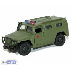 Коллекционные машинки ГАЗ-2330 Тигр военный 1:43 Автопарк 6408С tm03518 купить в твоимодели.рф