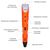 Современная 3D печать 3D ручка MyRiwell R3DP-001A (1-е поколение) - оранжевая tm08409 купить в твоимодели.рф
