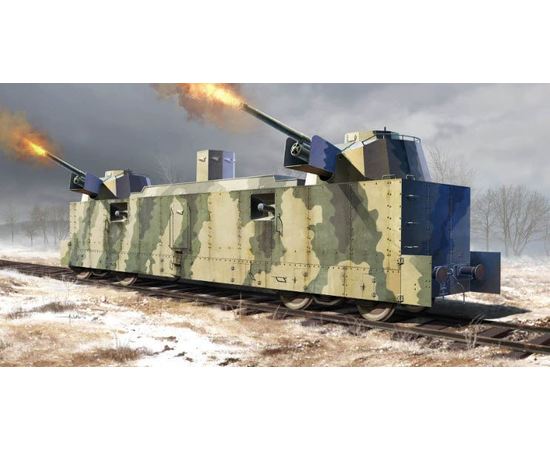 Склеиваемые модели  Trumpeter 00222 Ж\д вагон  ПЛ-37 советский артиллерийский (1/35) tm06537 купить в твоимодели.рф