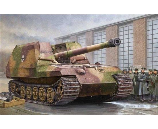 Склеиваемые модели  Trumpeter 00378 САУ German Geschützwagen Tiger für 17cm Kanone 72 (Sf) (1/35) tm06581 купить в твоимодели.рф