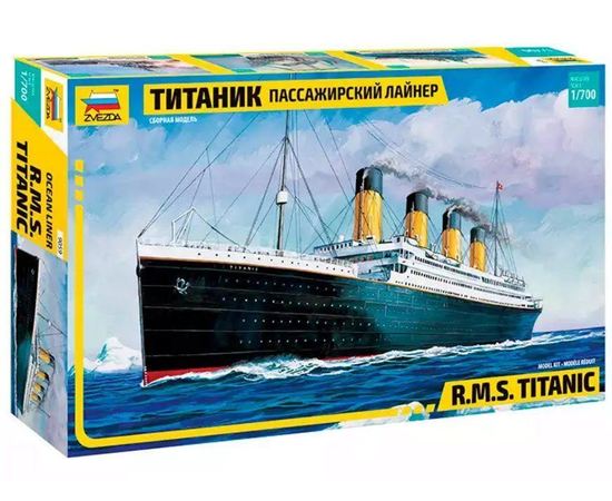 Склеиваемые модели  zvezda 9059 Звезда Пассажирский лайнер “Титаник" R.M.S. Titanic tm06325 купить в твоимодели.рф