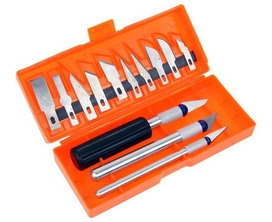 Оборудование для творчества Sparta Набор ножей с цанговым зажимом 17 предметов tm07474 купить в твоимодели.рф