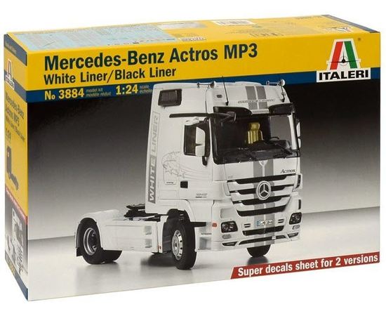 Склеиваемые модели  Italeri 3884 Mercedes-Benz Actros MP3 грузовик 1/24 tm07899 купить в твоимодели.рф