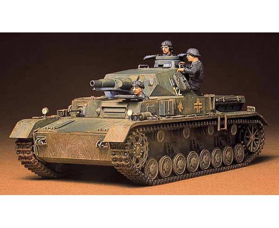 Склеиваемые модели  TAMIYA 35096 Pzkpw IV Ausf.D Немецкий танк +3 фигурки 1/35 tm07976 купить в твоимодели.рф