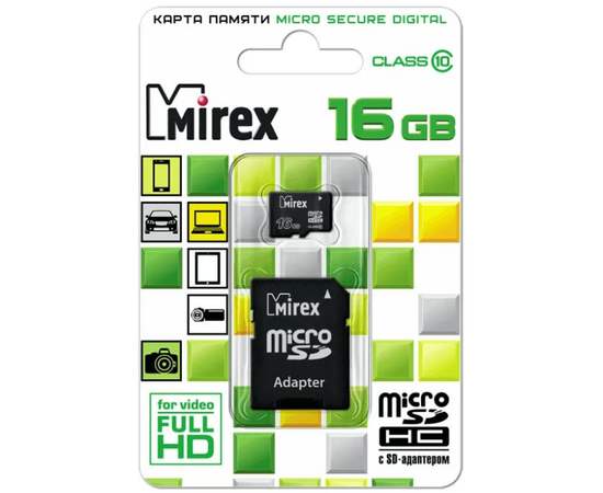 Бытовая электроника Карта памяти microsdhc 16 gb class10 mirex tm08504 купить в твоимодели.рф