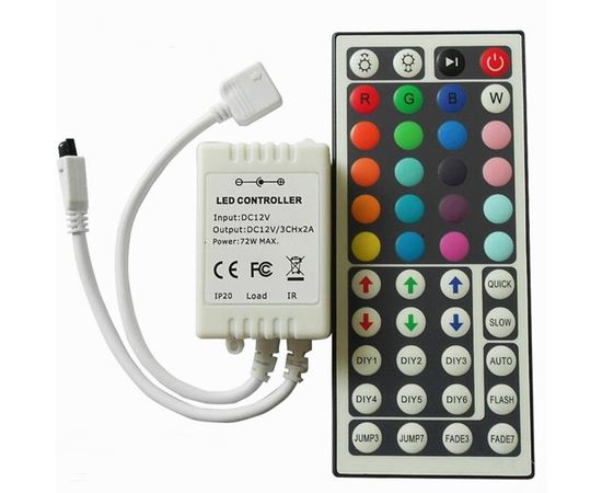 Бытовая электроника Комплект светодиодов SMD 5050 с контроллером RGB на ИК пульте tm08830 купить в твоимодели.рф