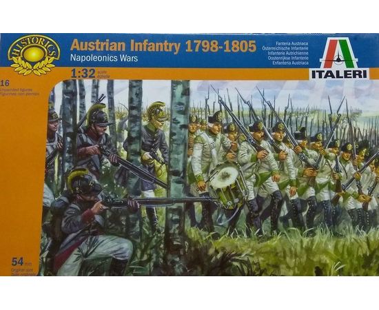 Коллекционные фигурки  Italeri 6884 Фигурки 54мм Австрийская пехота 1798-1805 1/32 tm08973 купить в твоимодели.рф