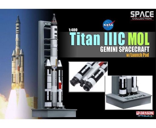 Склеиваемые модели  Dragon 56232 модель Ракеты Titan IIIc Mol с ПП 1/400 tm08844 купить в твоимодели.рф