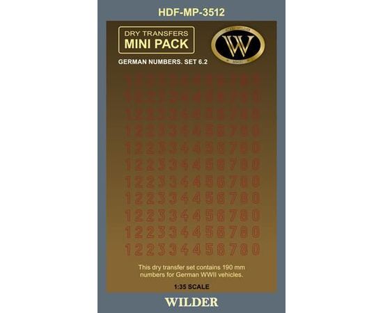 Необходимое для моделей Wilder HDF-MP-3512 Декаль Немецкие номера для наземной техники Сет 6.2 tm09124 купить в твоимодели.рф