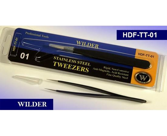 Оборудование для творчества Wilder HDF-TT-01 Пинцет из нержавеющей стали 1 шт. tm09088 купить в твоимодели.рф