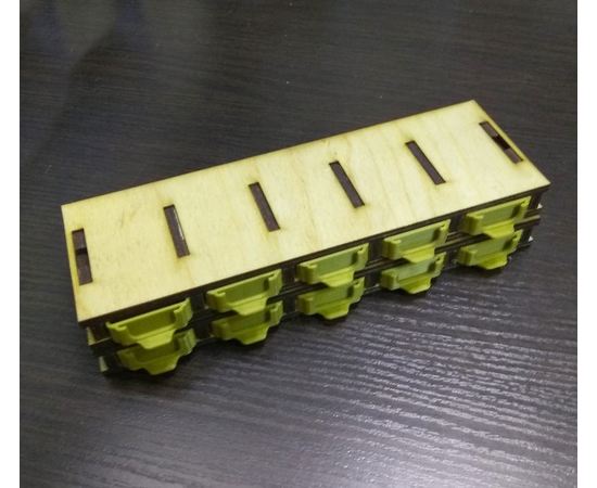 Изделия из дерева (фанеры) Универсальный органайзер для резисторов и радиоэлементов 3DLV-10051 tm10051 купить в твоимодели.рф