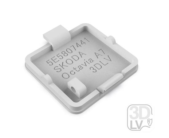 Готовые напечатанные 3D модели Заглушка буксировочного крюка для Skoda Octavia (A7) (5E5807441) tm09674 купить в твоимодели.рф