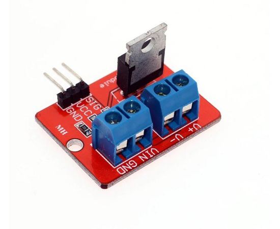 Arduino Kit IRF520 MOSFET - силовой ключ (24V, 5A) на полевом транзисторе для Arduino tm10146 купить в твоимодели.рф