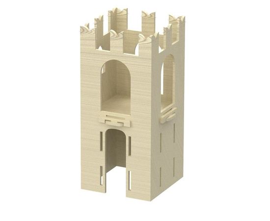 Изделия из дерева (фанеры) MCK-B2 Башня для средневековой крепости рыцарей 3DLV tm09923 купить в твоимодели.рф