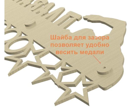 Изделия из дерева (фанеры) Медальница самбо именная, спортивная 3DLV-10137 tm10137 купить в твоимодели.рф