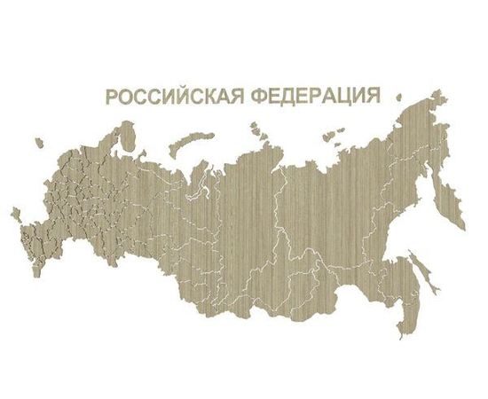 Изделия из дерева (фанеры) Полная карта России в векторном формате DXF разделенная по областям tm09994 купить в твоимодели.рф