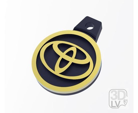 Современная 3D печать Брелок на ключи Toyota "Авто логотипы" (Наша разработка ©) tm09433 купить в твоимодели.рф