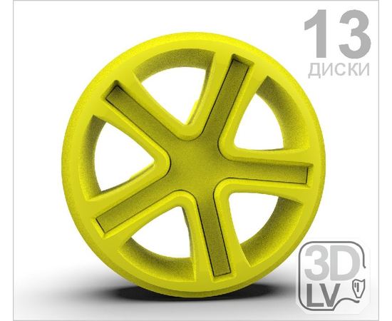 Готовые напечатанные 3D модели Диски для тюнинга моделей ВАЗ (13мм 1/36) D-001-13SZ-3.1 tm09458 купить в твоимодели.рф