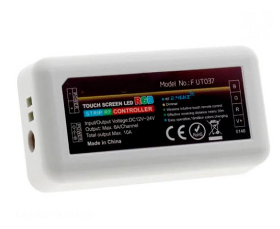 Бытовая электроника Контроллер RGB Mi-light FUT037 3х зонный, 12-24В, 10А, 120-240Вт tm-19-8494 купить в твоимодели.рф