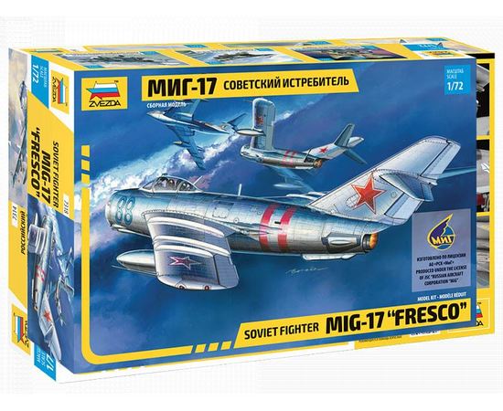 Склеиваемые модели  zvezda 7318 Звезда Миг-17 Fresco Советский истребитель СССР 1/72 tm-19-8441 купить в твоимодели.рф