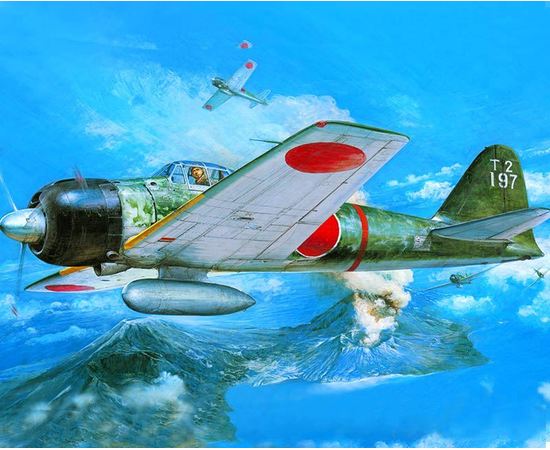 Склеиваемые модели  Tamiya 61025 A6M3 самолет Японии A6M3 Type32 Zero Fighter 1/48 tm-19-8392 купить в твоимодели.рф