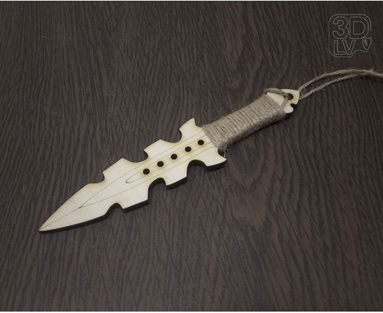 Изделия из дерева (фанеры) Метательный нож Throwing Knife №1 копия из фанеры 1:1 tm-19-8752 купить в твоимодели.рф