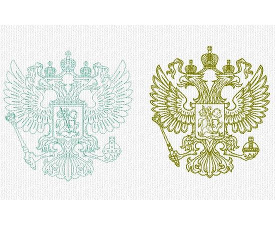 Изделия из дерева (фанеры) Герб России, два варианта для гравировки в векторе DXF tm-19-8526 купить в твоимодели.рф