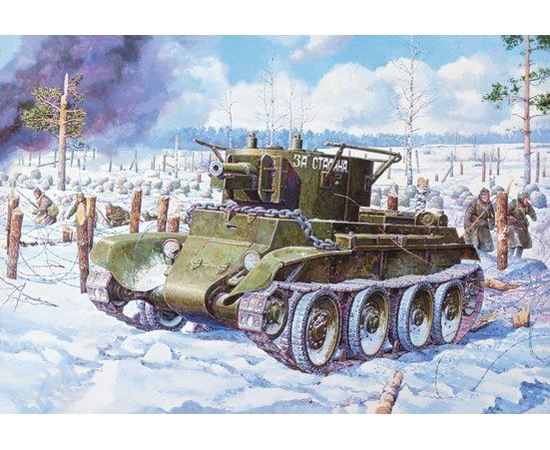 Склеиваемые модели  ЕЕ35115 БТ-7А Командирский танк СССР 1/35 tm07485 купить в твоимодели.рф