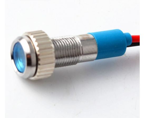 Бытовая электроника Светодиод синий 12 вольта в защитном корпусе IP67 tm-19-8802 купить в твоимодели.рф