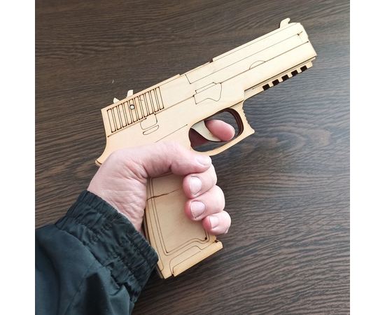 Изделия из дерева (фанеры) Резинкострел пистолет SIG Sauer P250 для любителей CS:GO из дерева 1:1 tm-19-9271 купить в твоимодели.рф