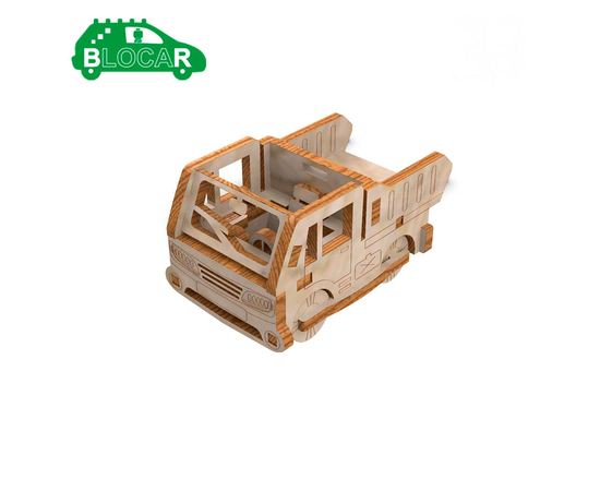 Изделия из дерева (фанеры) BLOCAR машинка грузовик - конструктор сборка без клея tm-19-9308 купить в твоимодели.рф