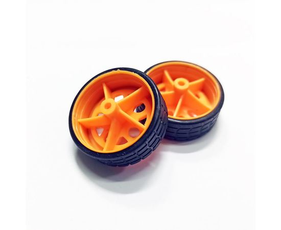 Arduino Kit Колесо 30 мм в сборе резина-пластик  для электрических моделей 1шт. tm-19-9326 купить в твоимодели.рф