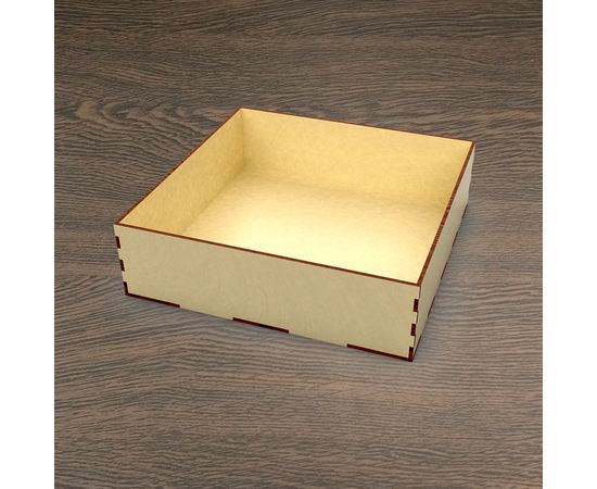 Изделия из дерева (фанеры) Коробка универсальная для хранения 280х280х80мм из дерева tm-19-9366 купить в твоимодели.рф