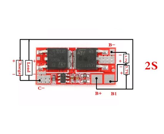 Arduino Kit BMS Контроллер плата защиты 2S li-Ion 8.4V 10А (На две 18650) tm-19-9121 купить в твоимодели.рф