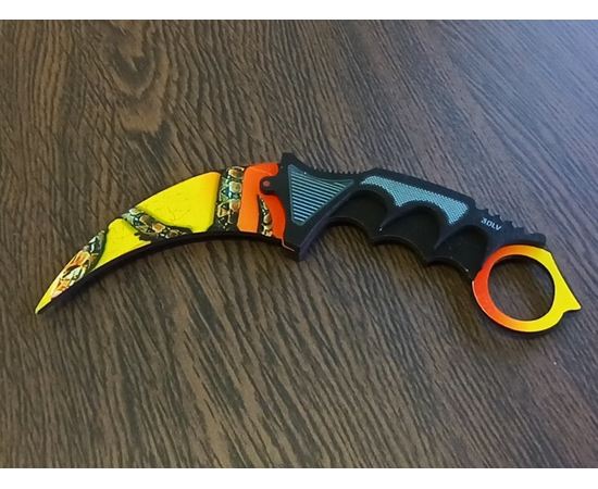 Изделия из дерева (фанеры) Нож Karambit Snake CS:GO из дерева 1:1 прямая печать в ассортименте tm-19-9406-PP-ZM-01 купить в твоимодели.рф
