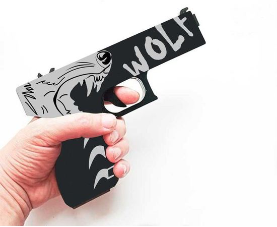 Изделия из дерева (фанеры) Эксклюзивный набор резинкострел Glock-18 + нож "Arctic Wolf" CS:GO из дерева tm-19-9274 купить в твоимодели.рф