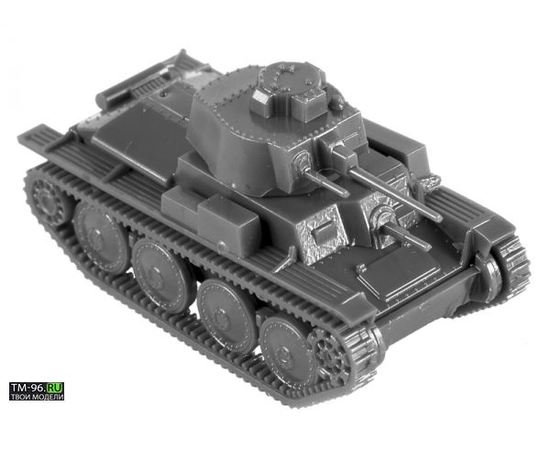 Склеиваемые модели  zvezda 6130 Звезда PZ.KPFW.38 (T) Немецкий легкий танк 1/100 tm01225 купить в твоимодели.рф