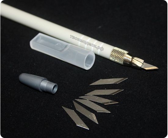 Оборудование для творчества JAS 4021 Нож с цанговым зажимом, пластиковая ручка tm01159 купить в твоимодели.рф