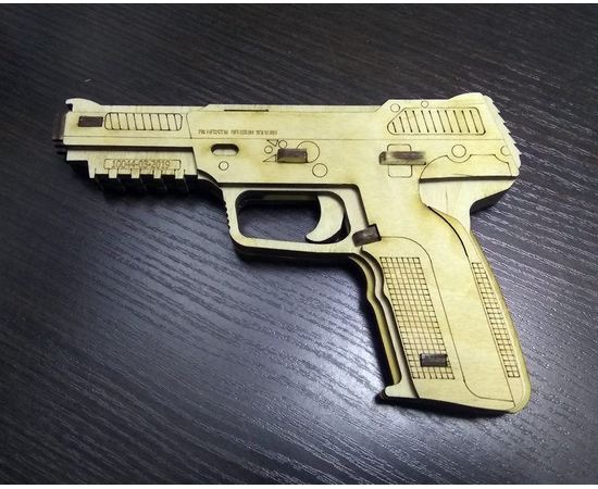 Изделия из дерева (фанеры) Резинкострел пистолет FN Five-seveN Набор для сборки из фанеры (3DLV-10044) tm10044 купить в твоимодели.рф