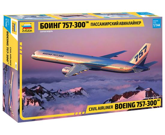 Склеиваемые модели  zvezda 7041 Звезда  Боинг 757-300™ Пассажирский авиалайнер 1/144 tm-19-9638 купить в твоимодели.рф