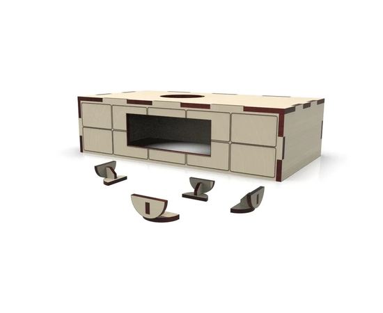 Изделия из дерева (фанеры) Корпус+подиум+основание Танк Т-34 СССР V2-LCD-1602 (Вырезы под мик. LED) для автоматической наливайки, разливатора на Arduino без электроники naliv-tm-19-9507-2-3-1602 купить в твоимодели.рф