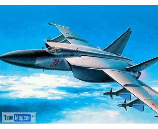 Склеиваемые модели  Hasegawa 00434 МиГ-25 "Foxbat" Самолет высотный перехватчик 1:72 tm01804 купить в твоимодели.рф