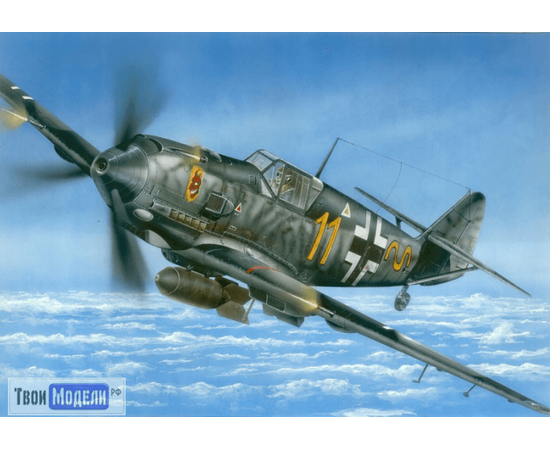 Склеиваемые модели  Моделист 207209 Bf-109E﻿ Самолет Мессершмитт tm01850 купить в твоимодели.рф