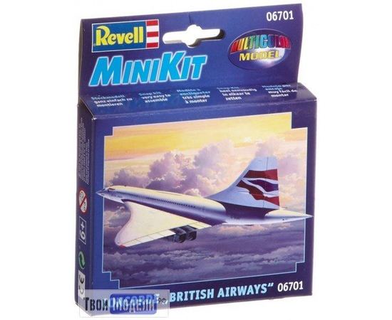 Склеиваемые модели  Revell 06701 Concorde сверхзвуковой самолет - MiniKit tm01815 купить в твоимодели.рф