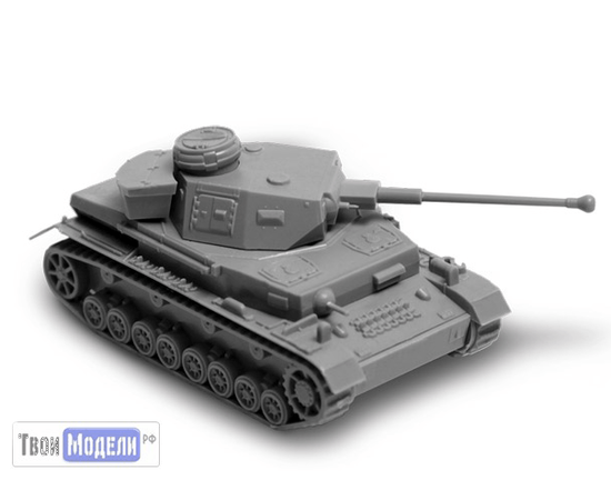 Склеиваемые модели  zvezda 6251 Звезда PzKpfw IV (T-4) F2 Немецкий танк 1:100. tm01868 купить в твоимодели.рф