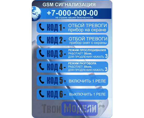 Охранные и видео системы GSM На охране 6002 (RUS) сигнализация для дачи. гаража no001 купить в твоимодели.рф