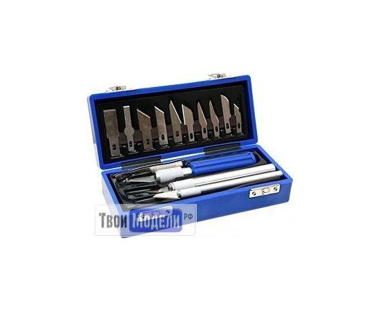 Оборудование для творчества JAS 4012 Набор ножей с цанговым зажимом 17 предметов tm02148 купить в твоимодели.рф