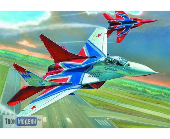 Склеиваемые модели  Zvezda 7234 Звезда  МиГ-29 Стрижи Самолет Россия tm02079 купить в твоимодели.рф