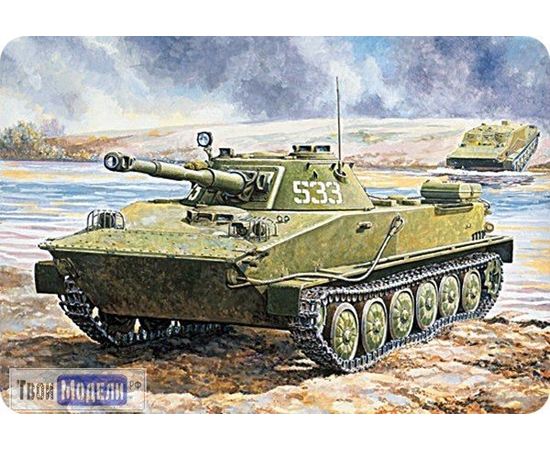 Склеиваемые модели  ЕЕ35171 ПТ-76 легкий плавающий танк tm02576 купить в твоимодели.рф